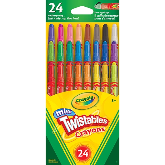 Crayola Mini Twistable Wax Crayons - 24 pack